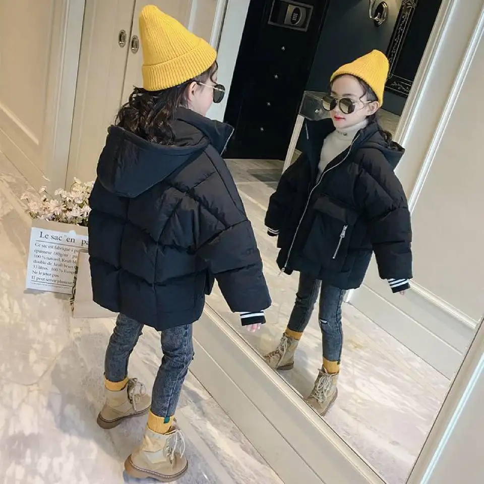  2019 Children Winter Jackets Parkas For Kids Girl Casual Hooded Coat Baby Clothing Outwear Kids Par
