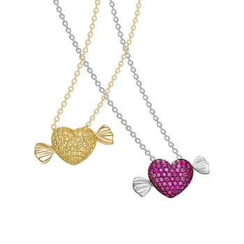 

Sweetheart Clavicle Chain Design 925 Sterling Silver Women's Simple Childlike Necklace Neck Chain Fashion Jewelry for Mother