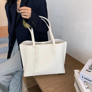 

Large-Capacity Bag Women's Bag 2020 Summer New Fashion All-match Shoulder Bag Textured Portable Tote Bag