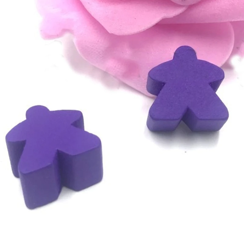 12 шт. деревянная пешка/Шахматы стандартного размера 16 мм для Meeple Carcassonne аксессуары для настольной игры 16 мм* 16 мм