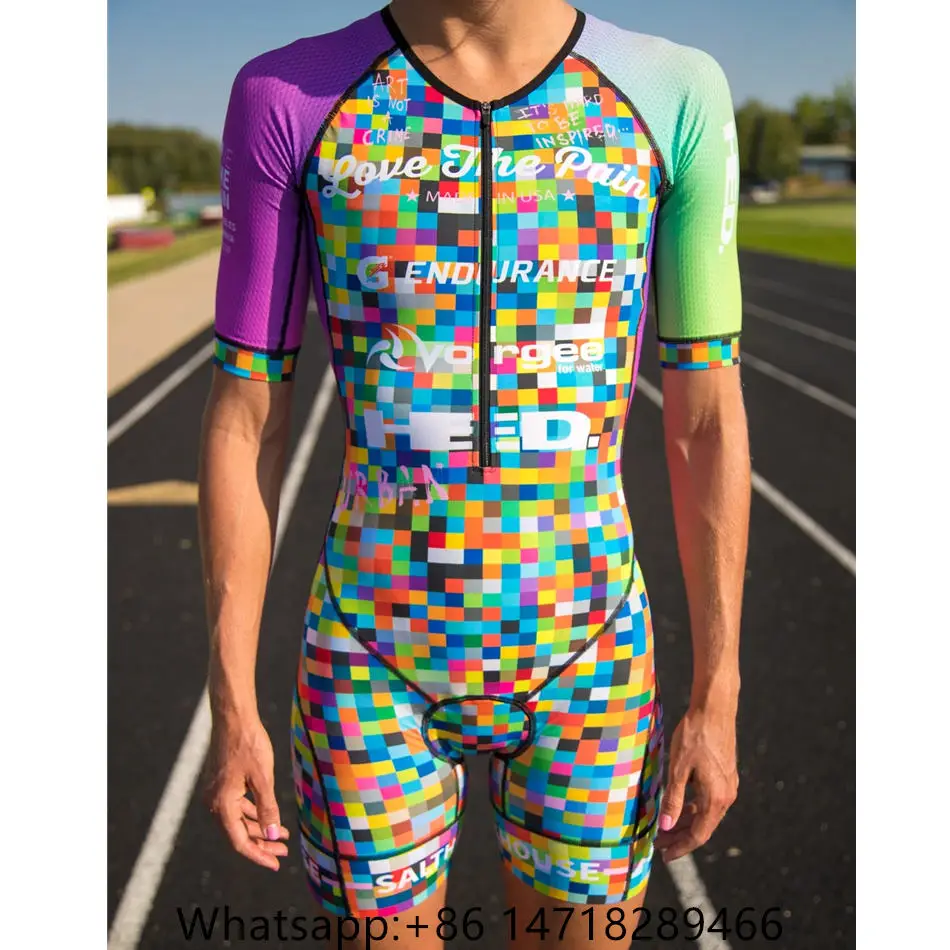 Love the pain pro team skinsuit Женская велосипедная одежда, велосипедная команда одежды на заказ, железный костюм для триатлона, велосипедная майка - Цвет: 7