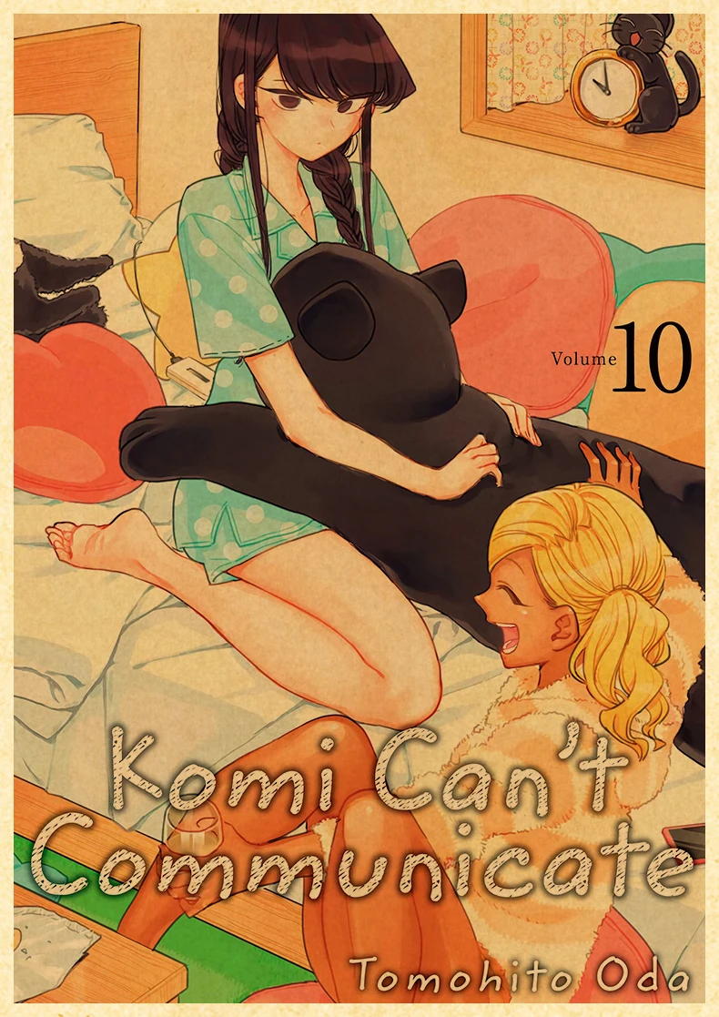 Komyushou Desu Posters Anime Komi Cant Communicate Poster Kraft Paper Vintage Home Room Art Wall Stickers