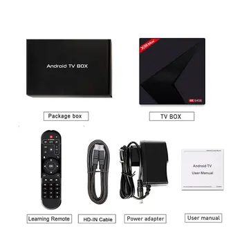 

Android 9.0 TV Box 4GB RAM 64GB ROM X88 MAX PLUS RK3328 Quad Core TYPE-C 2.4G/5Ghz Dual WiFi BT4.0 4K Smart Set Top Box PK 8.1