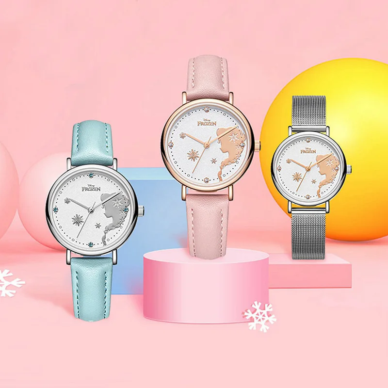 

Big Sale Frozen Ladies Beautiful Watch Girl Gift Young Woman Fashion Casual Children Watches Princess Time Kid Clock Jewelry Top