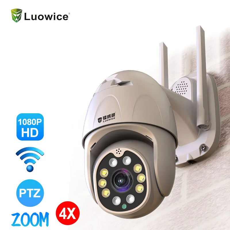 1080P облако Wi-Fi PTZ камера наружная 2MP автоматическое отслеживание домашней безопасности ip-камера 5X цифровой зум скорость купольная камера onvif