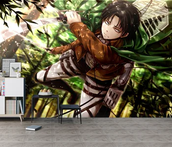 

[Self-Adhesive] 3D Attack On Titan 195 Japan Anime Wall Paper mural Wall Print Decal Wall Murals Belly