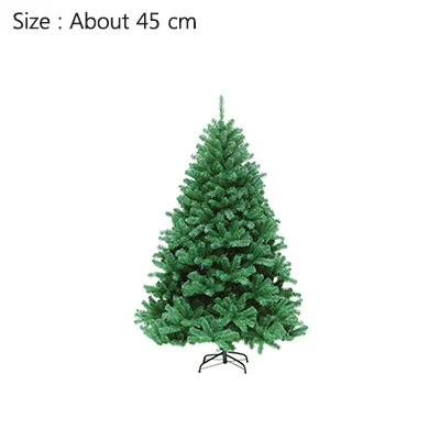 45cm 45/60/90/120 см шифрование Зеленая елка искусственная Рождественская елка украшения для дома Рождественская елка украшения Рождественские вечерние елки - Цвет: 45cm