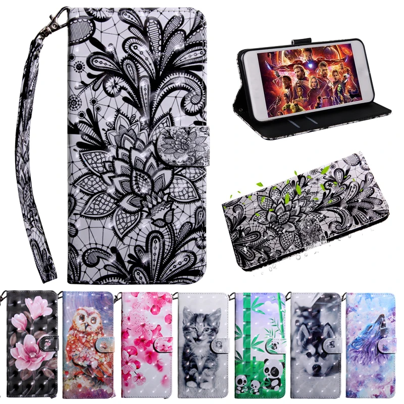 

For Nokia 4.2 Flip Case Animals Painted PU Leather Cover For Nokia 4.2 Nokia4.2 BOOK Phone Bag Cases TA-1157 TA-1133 TA-1149