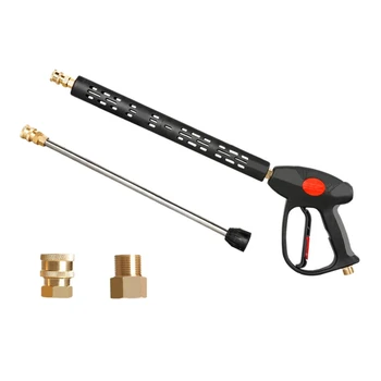 

Long Pressure Washer Spray Gun, Replacement Lance Extension Wand,Adjustable Length High Pressure Washer Gun,M22 14 Thread,M22 15