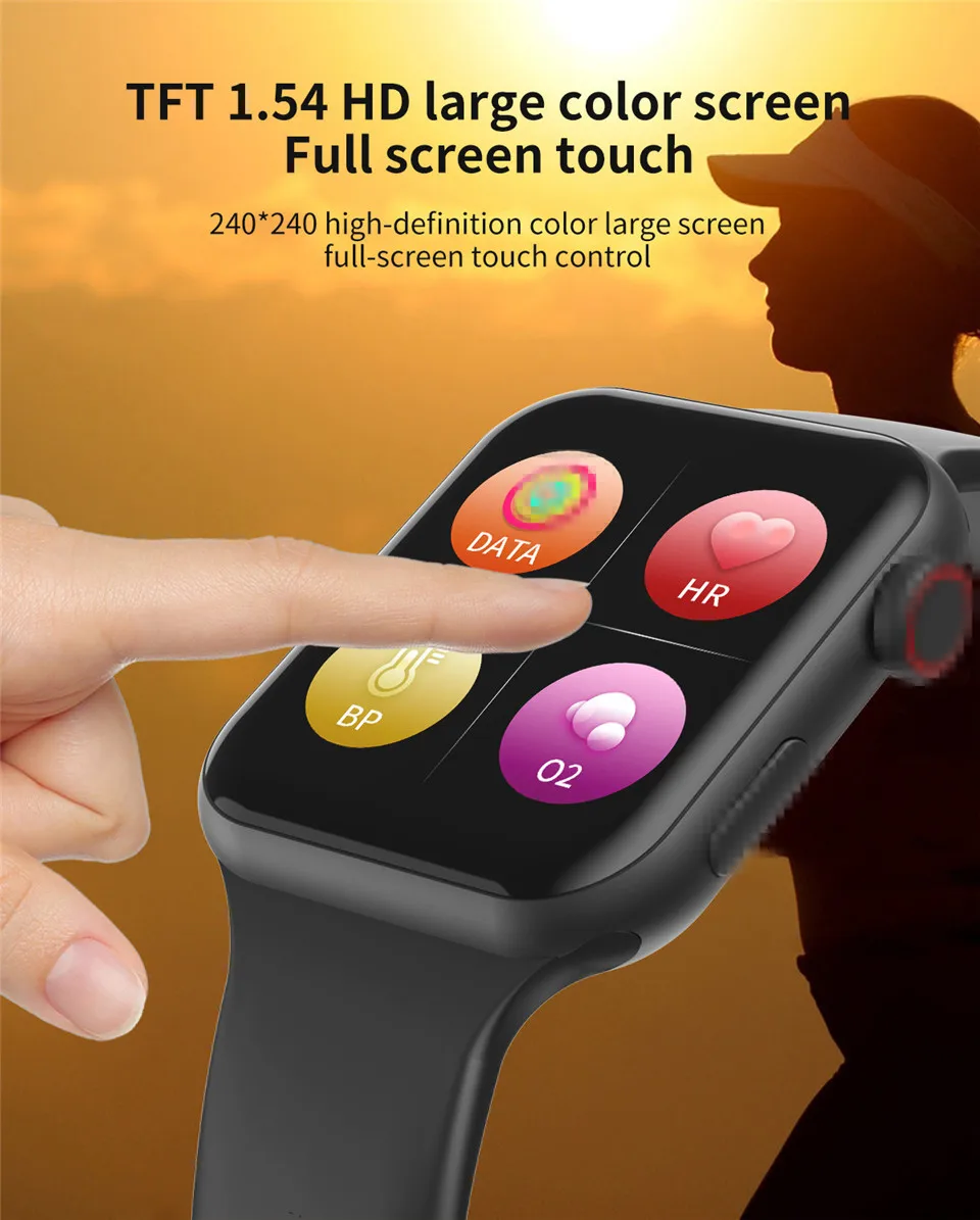 F10 Bluetooth Смарт часы ЭКГ монитор сердечного ритма погода IWO 10 11 Smartwatch для Android Apple Xiaomi телефон может изменить ремешок