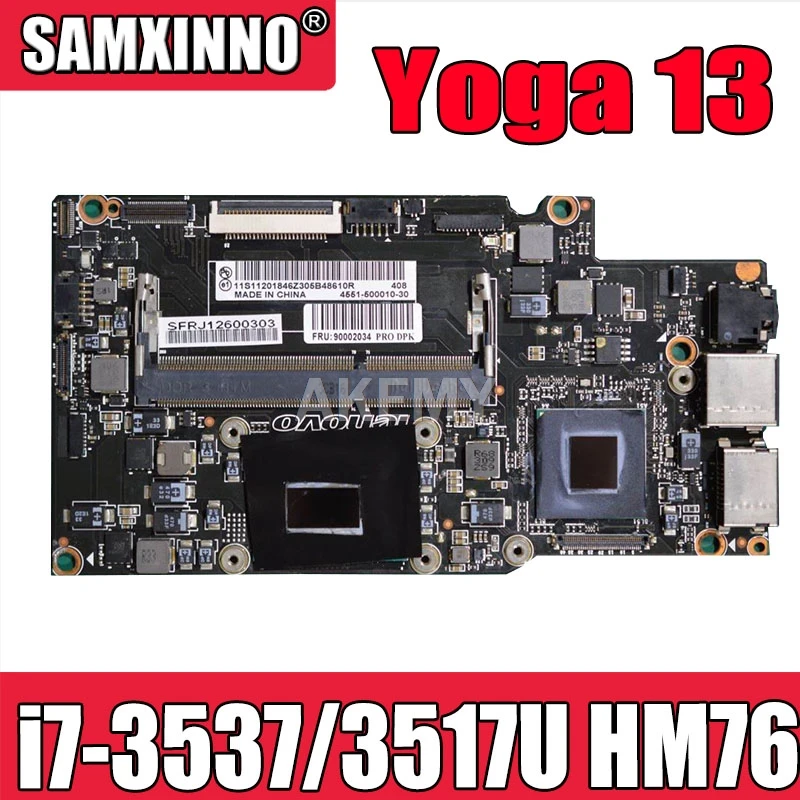 Материнская плата yoga13 для For Lenovo Yoga 13 Yoga13 материнская ноутбука FRU:90002034 с I7 3537/3517U CPU
