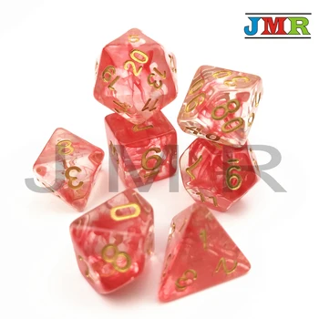 

High Quality Nebular Juegos De Mesa Dados Dice Set of D4 D6 D8 D10 D10% D20 for Dungeons and Dragons Rpg Board Game