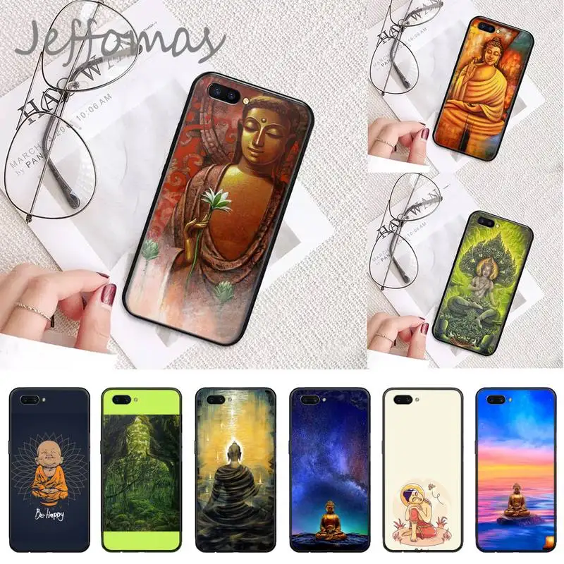 

Be Happy Little Buddha Phone Case For OPPO R9 R11 R15 R17 RENO Realme S PLUS Normal 2z 3 5 C2 pro