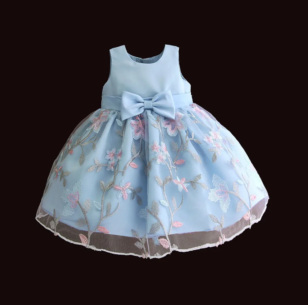 Hetiso Baby Girls Newborn Dress for 1 Year Birthday Party Embroidered Tutu Infant Toddler Flower Dresses 0-4 Years Clothing