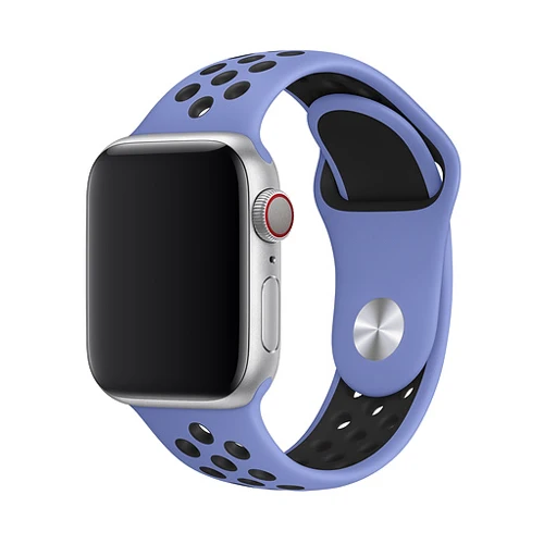 Спортивный силиконовый ремешок для apple watch группа 4 5 44 мм 40 мм, 42 мм, 38 мм, версия наручных часов iwatch, 5/4/3/2/1 ремень браслет резиновый ремешок для часов аксессуары - Цвет ремешка: Royal Pulse Black