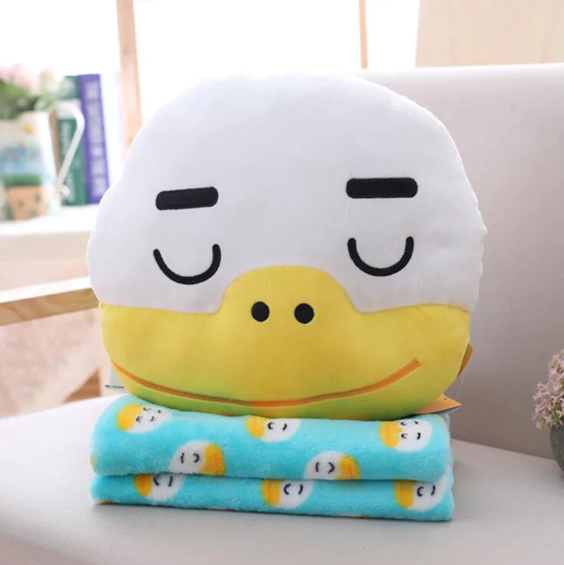 35 см милый лев собака утка персик 3 в 1 плюшевые игрушки мягкие Kawaii автомобиль плюшевые подушки и одеяло куклы для детей подарок на день рождения