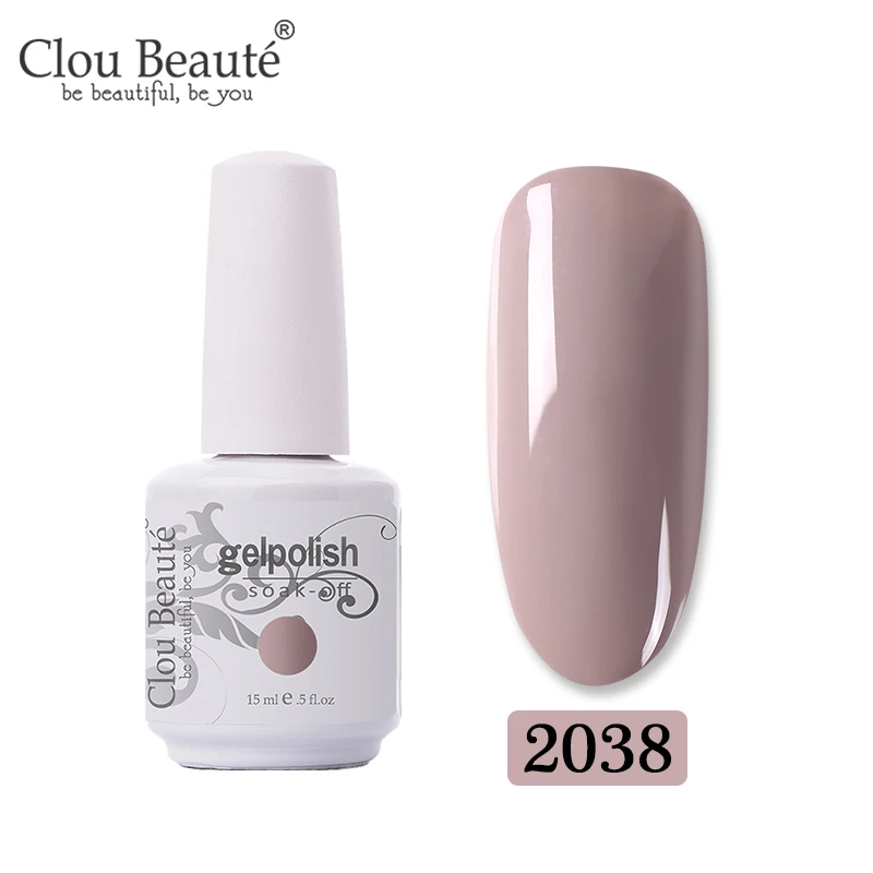 Clou Beaute лак для ногтей 15 мл Блестящий Гель-лак для ногтей Дизайн ногтей Маникюр УФ-лак Гель-лак - Цвет: 2038