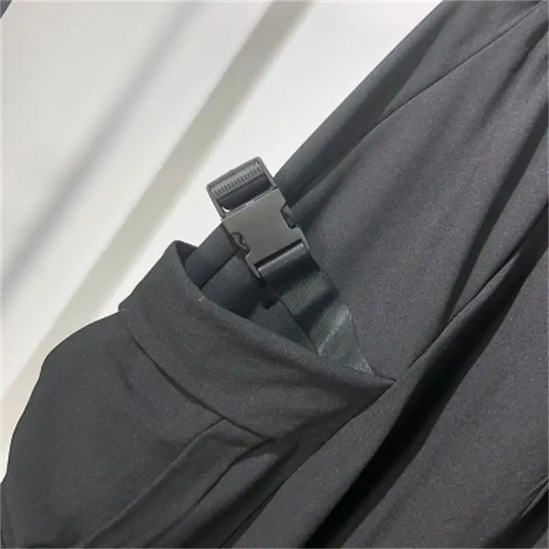 aladdin trousers Men's Sports Pants Fall New Solid Color Personality Ribbon Low Grade Harlan Pants Loose Fashion Down Pants genie pants