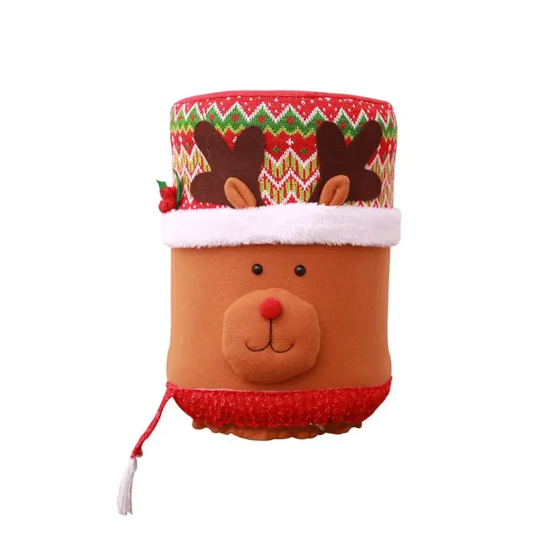 Контейнер в рождественском стиле, бутылка, крышка от пыли, диспенсер для воды, очиститель ведра, декор X4YD - Цвет: Elk
