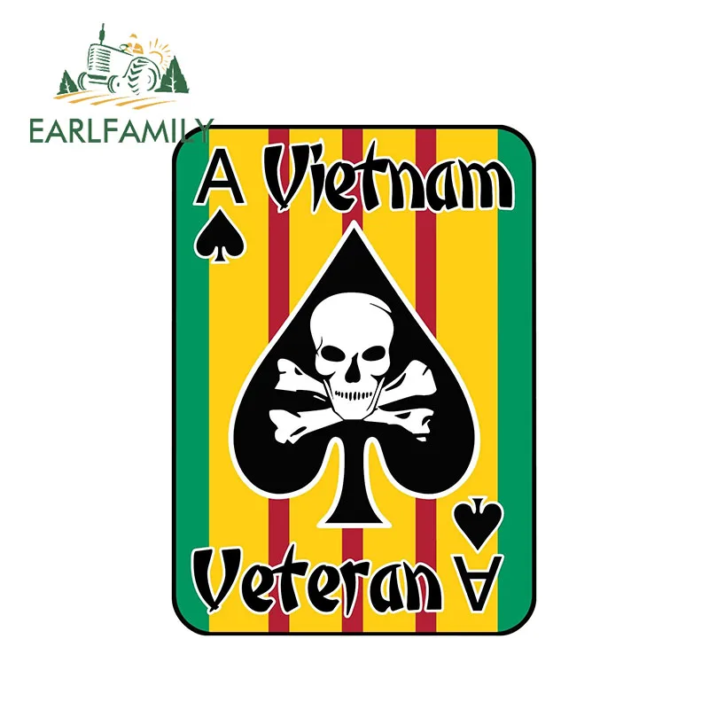 EARLFAMILY 13 см x 9 3 вьетнамская Ветеран наклейка Ace of Spades Вьетнамская война США военная