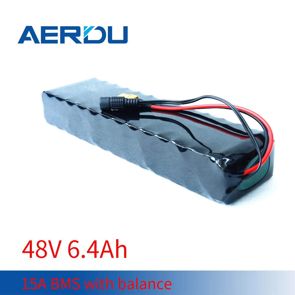 Аккумулятор AERDU 13S2P 48 В 500 А · ч 3200 Вт 18650 мА литий-ионный аккумулятор 15 BMS для