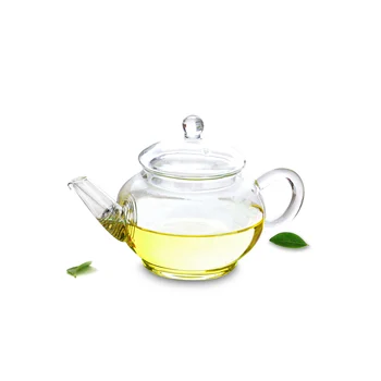 

1x Heat Resistant Glass Mini Kungfu Teapot Large Blooming Flower Tea Pot w/Infuser 260ml Handmade Clear Glass Teapot