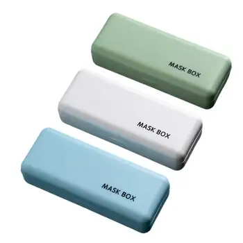 

Portable Face Masks Storage Box Cover Holder Mask Storage Box Carrying Case Dustproof For Home Office Go Out Supplies