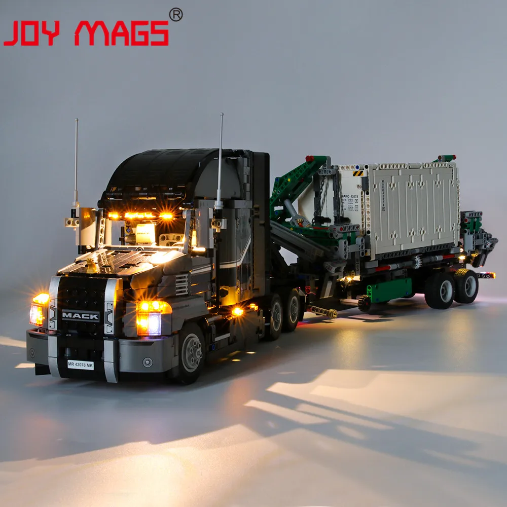 JOY MAGS только светодиодный светильник набор для серии Technic 42078 Mack Anthem светильник ing набор совместим с 20076(не включает модель