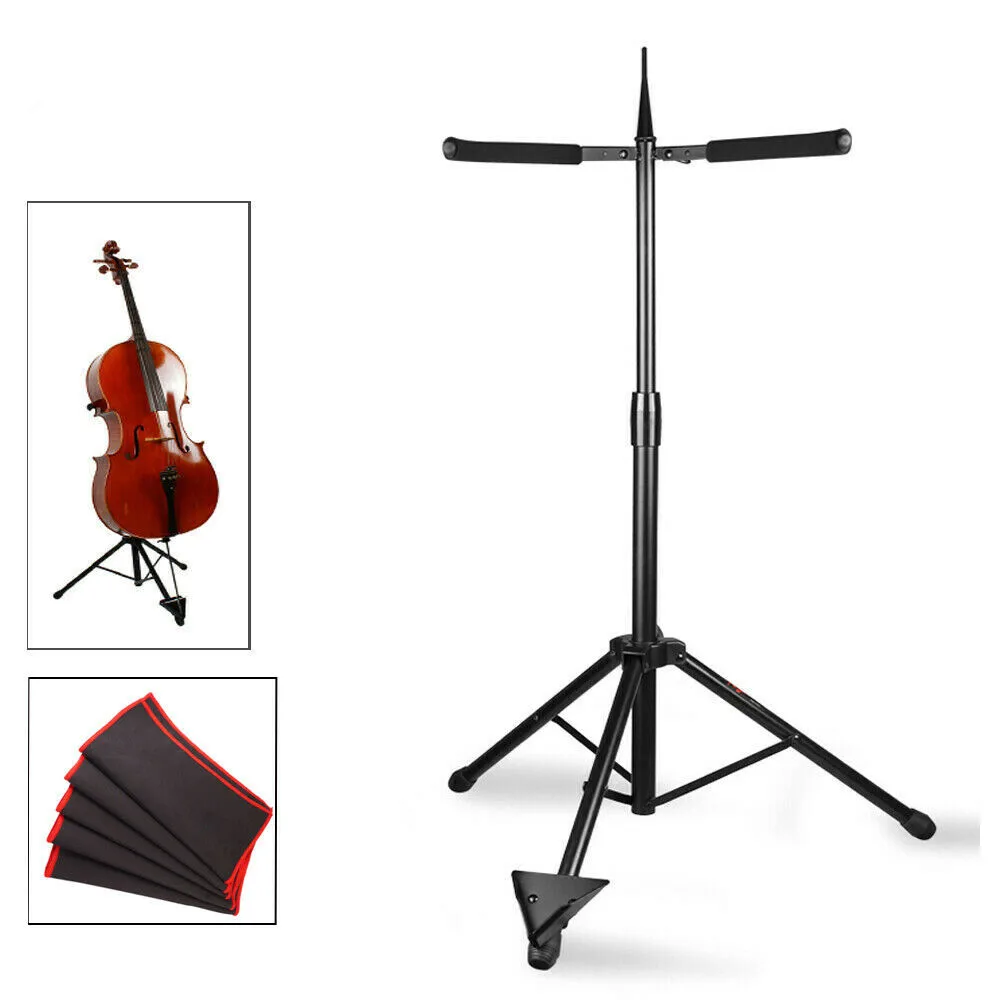 Support pour ukulélé, violon, guitare en bois avec support pour archet,  pliable