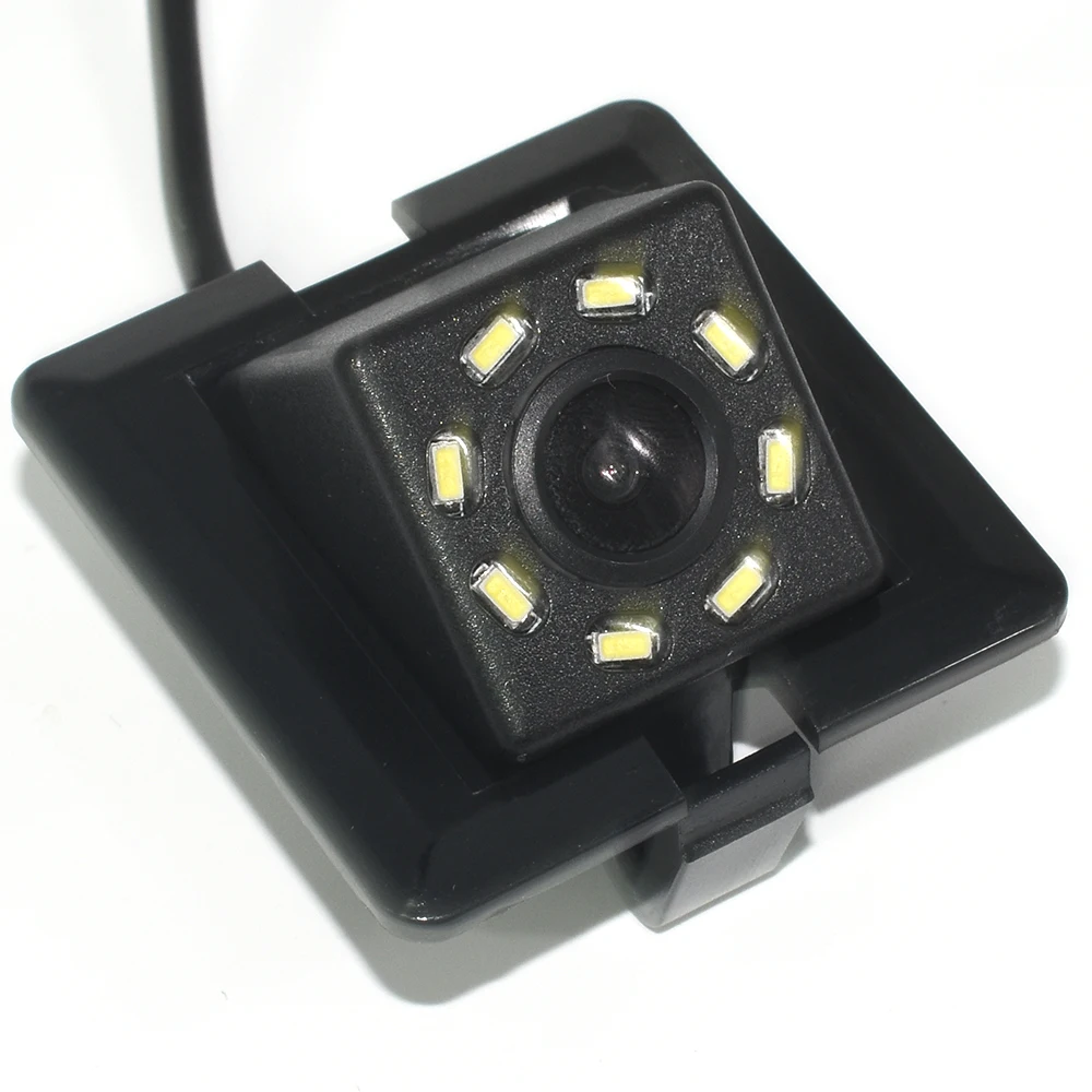 ZJCGO HD CCD Автомобильная камера заднего вида для парковки ночного видения для Toyota Land Cruiser Prado 150 J150 LC150 2009 - Название цвета: 8-LED