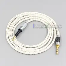 LN007213 16 Core OCC Silver Plated Headphone Earphone Cable For Sennheiser HD6 HD7 HD8 MIX DJ HD595 Headphone Headset