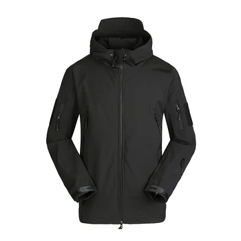 

Men's Windproof Fleece Jacket Winter Warm Coat Outdoor Sport Hooded Ski Jacket Coat Men's Winter Jackets Running Rock Climbing