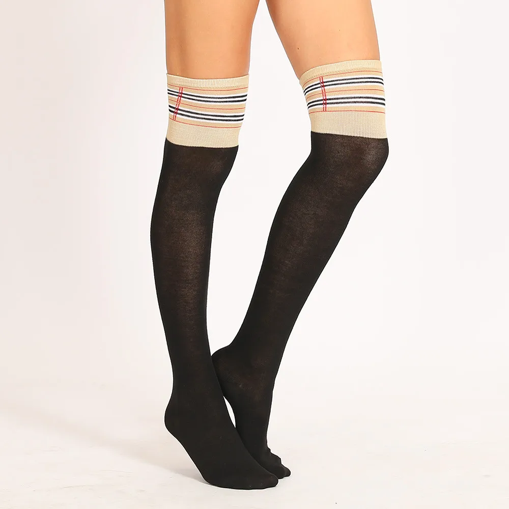 Новые женские гольфы, повседневные клетчатые длинные носки без пятки, обтягивающие длинные женские носки из тонкого полиэстера, chaussette femme# X