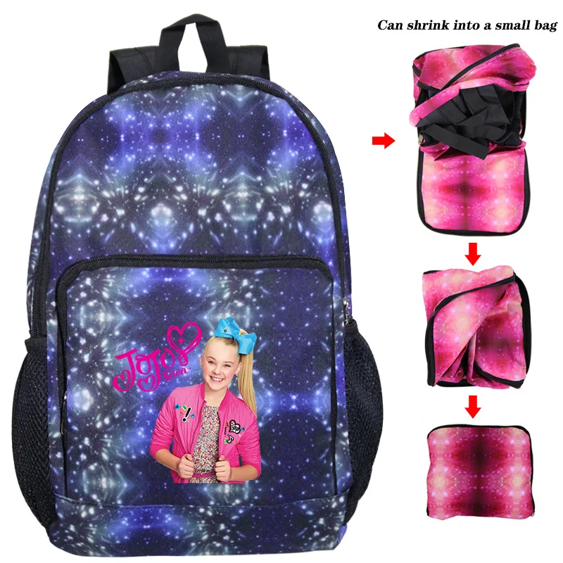 photo colour Дети Jojo Siwa рюкзак для девочек школьная сумка супер звезда школьный персональный книга сумки печать mochila большой емкости Bolsa - Цвет: photo colour