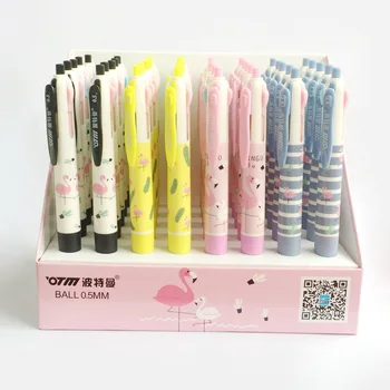 

4 pcs/lot Hello Flamingo 4 Colors Chunky Ballpoint Pen School Office Supply Gift Stationery Papelaria Escolar