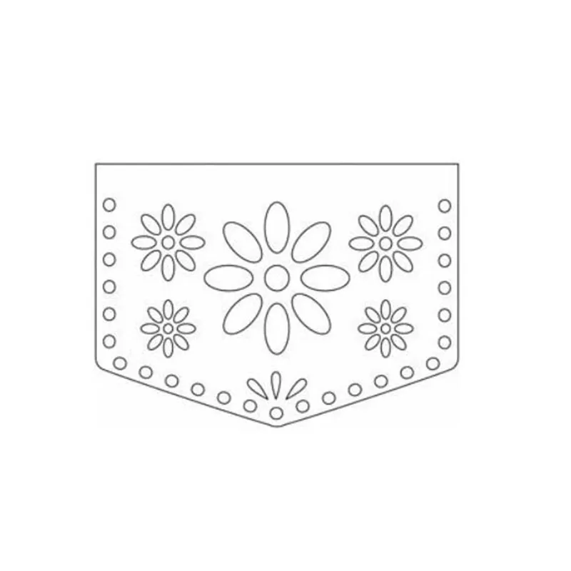 Naifumodo Flower Edge Metal Cutting Dies for Scrapbooking Craft New Arrivals Die Cuts Card Makings DIY Paper Cards | Дом и сад