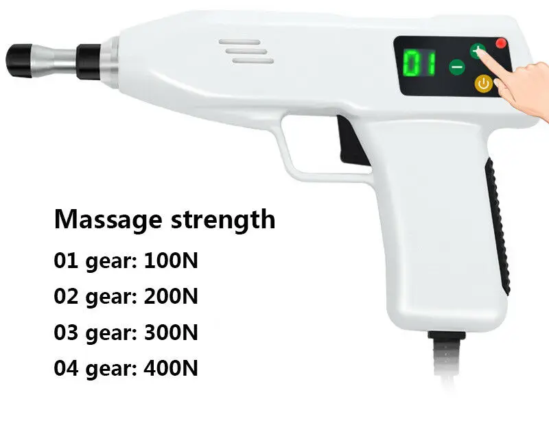  Best 4 Level 10 Heads Adjustable Chiropractic tools Electric Correction Gun Massager