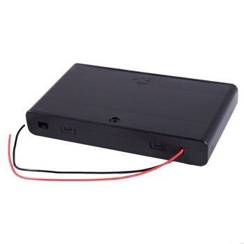 

Spring Loaded 8 x 1.5V AA Battery Case Holder Box Storage w Cover