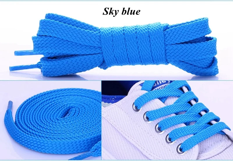 1 пара двойных плоских шнурков высокого качества из полиэстера шнурки Модные Спортивные Повседневные шнурки 28 цветов
