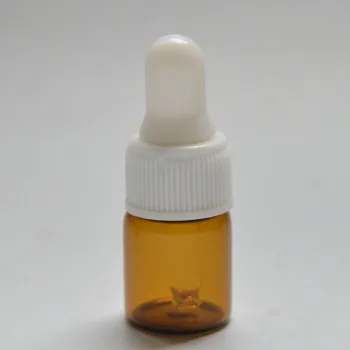 

5pcs 2ml Small Glass Vials with Pure Glass Dropper Cap Small Essential Mini Amber Oil Dropper Bottle