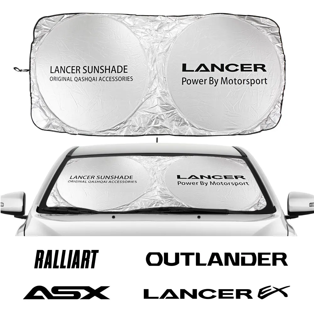 Sombrilla de parabrisas de coche para Mitsubishi ASX Campetition Colt Delica evolución L200 Lancer EX Outlander Ralliart Triton