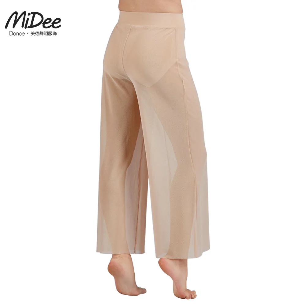 Lyrical Mesh Wide Leg Pants Modern Ballet Dance High Waist Contemporary  Palazzo Trousers Classical Dance Costumes Plus Sizes - AliExpress