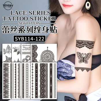 

Lace Tattoo Stickers Europe, Black Bow Waterproof Sexy Temporary Tattoo Sticker Fake Tattoo Tatoo Tatto Tato Henna