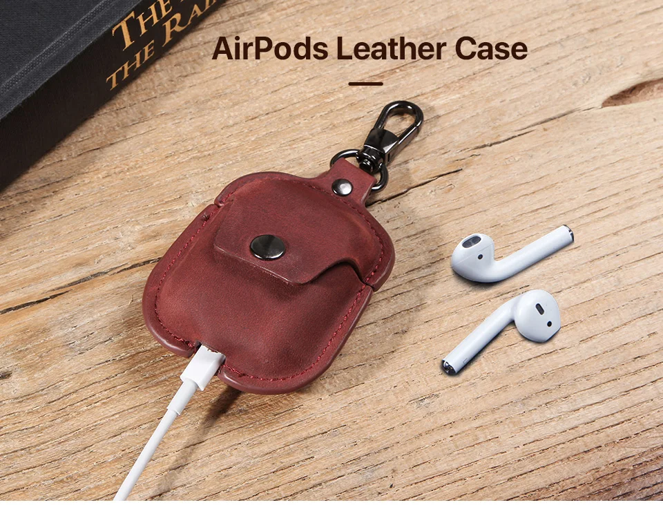 Роскошный чехол из натуральной кожи, чехол для наушников Airpods, чехол для Apple AirPods 2, Чехол Air pods, аксессуары для наушников, сумки для наушников