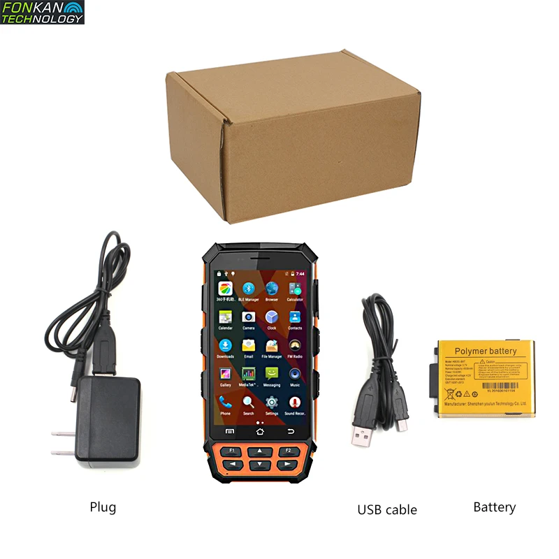 FONKAN RFID UHF Ручной считыватель Android7.0 система Прачечная тег инвентарный считыватель карт Промышленный Портативный считыватель