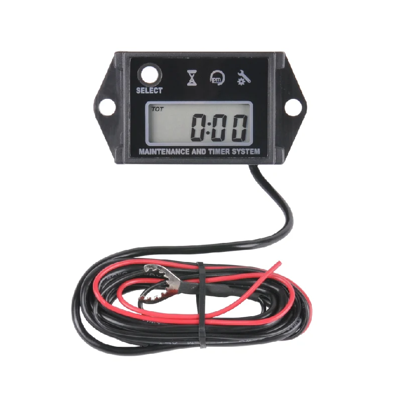 

Digital Inductive Tachometer LCD Waterproof Hour Meter for All Gasoline Engine ATV UTV Dirtbike Outboar Chainsaw Outboard Jet Sk