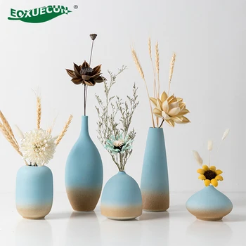 

Ocean Vase Nordic Artificial Potted Plants Flowers In Pot Table Decoration Living Room TV Cabinet Decor for Vases Maceta Bonsai