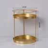 Metal Makeup Organizer Vanity Storage Rack Creams Jewelry Display Stand Tray Decorative Lipstick Organizing Tray Plate 5