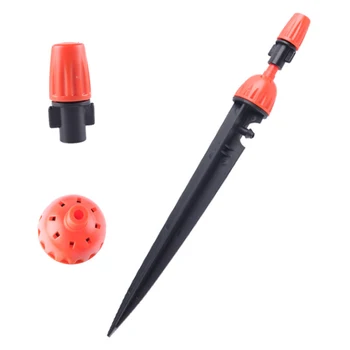 

25pcs 360 degree Adjustable Irrigation Drippers Stake Emitter Drip Watering System for Garden Greenhouse Flower Bed High Quality