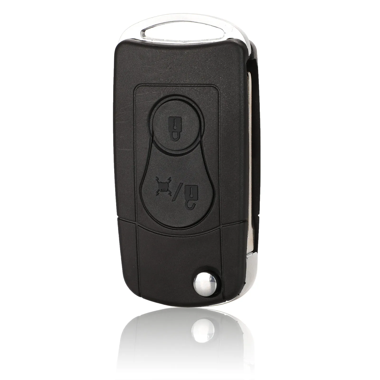 Jingyuqin дистанционный откидной складной чехол для ключей автомобиля, чехол-брелок для Ssangyong Actyon SUV Kyron 2 кнопки